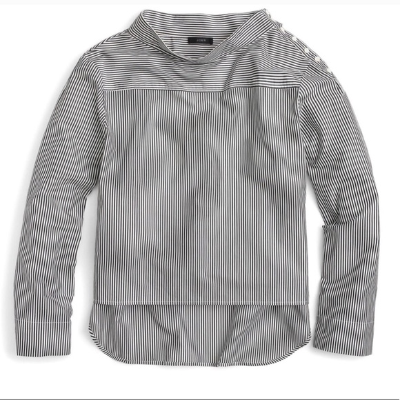J. Crew Tops - J Crew funnel-neck shirt
